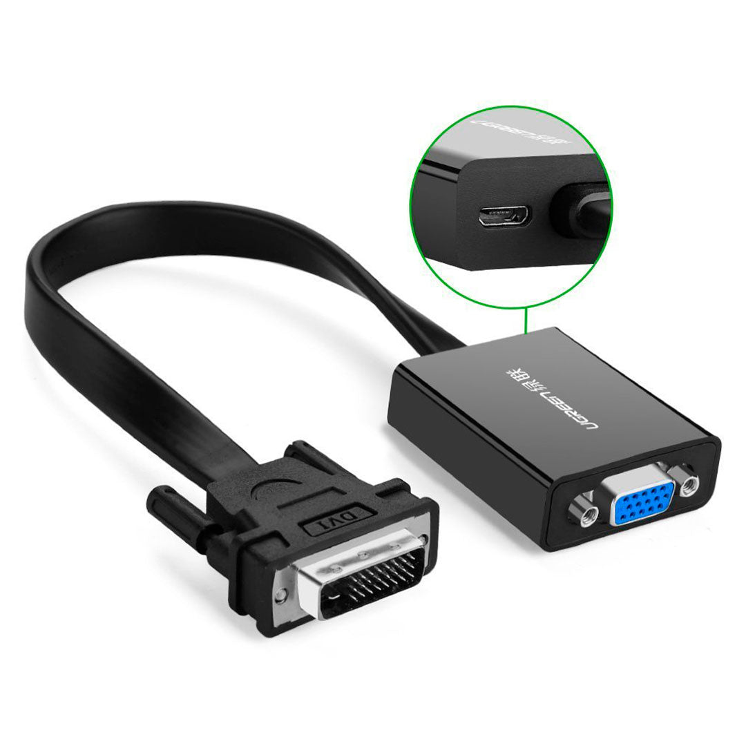 UGREEN MM108 40259 Convertidor DVI Macho a VGA Hembra