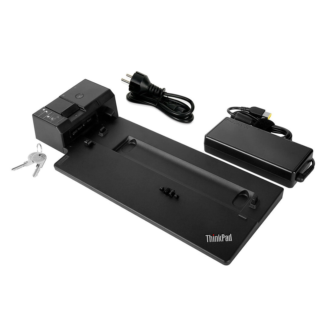LENOVO 40AG0090US Estación de acoplamiento básica ThinkPad VGA, DP, DVI-D, USB, 3.5MM, LAN.