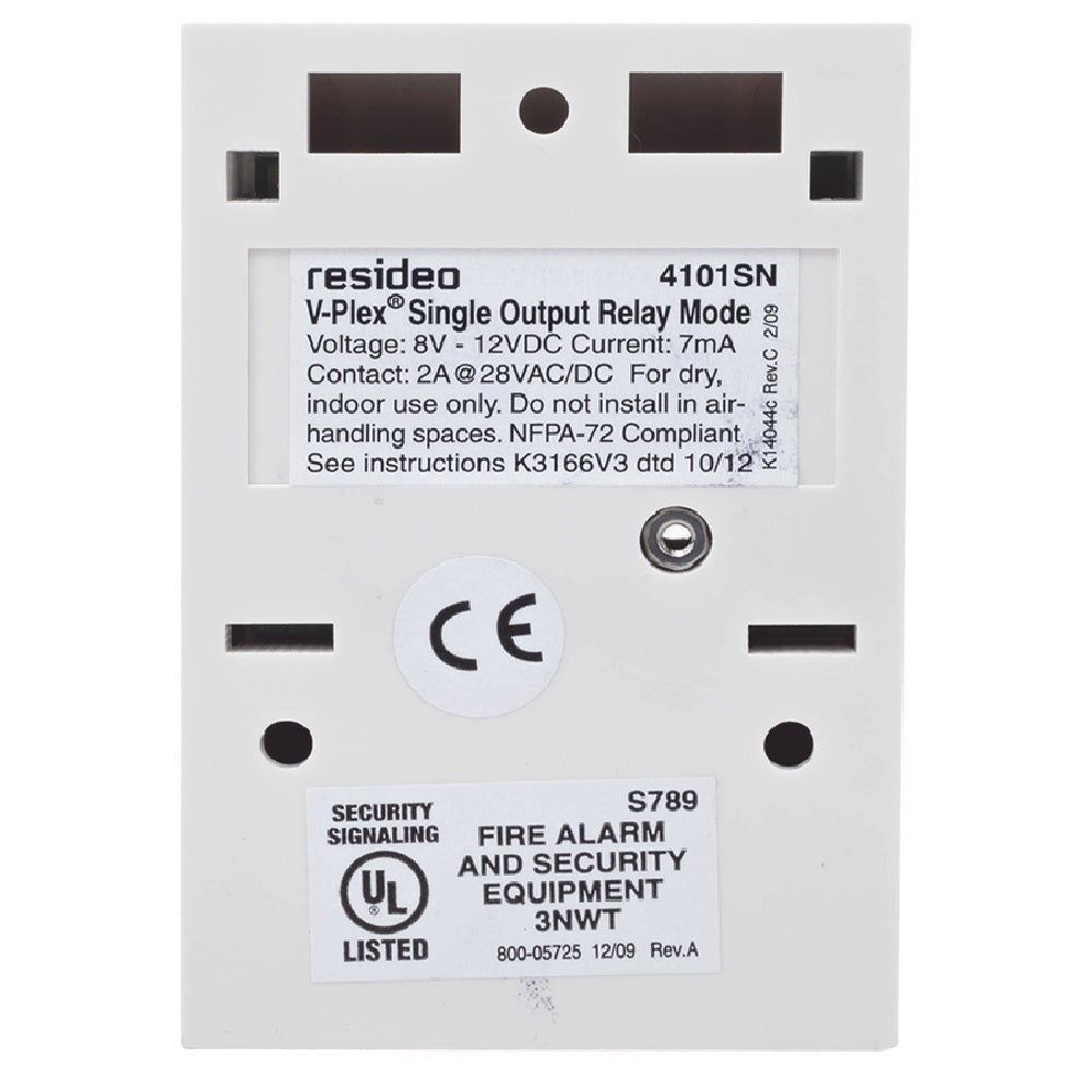 HONEYWELL RESIDEO 4101SN Módulo multiplexado V-Plex de 1 relé para VISTA 32/128FBPT