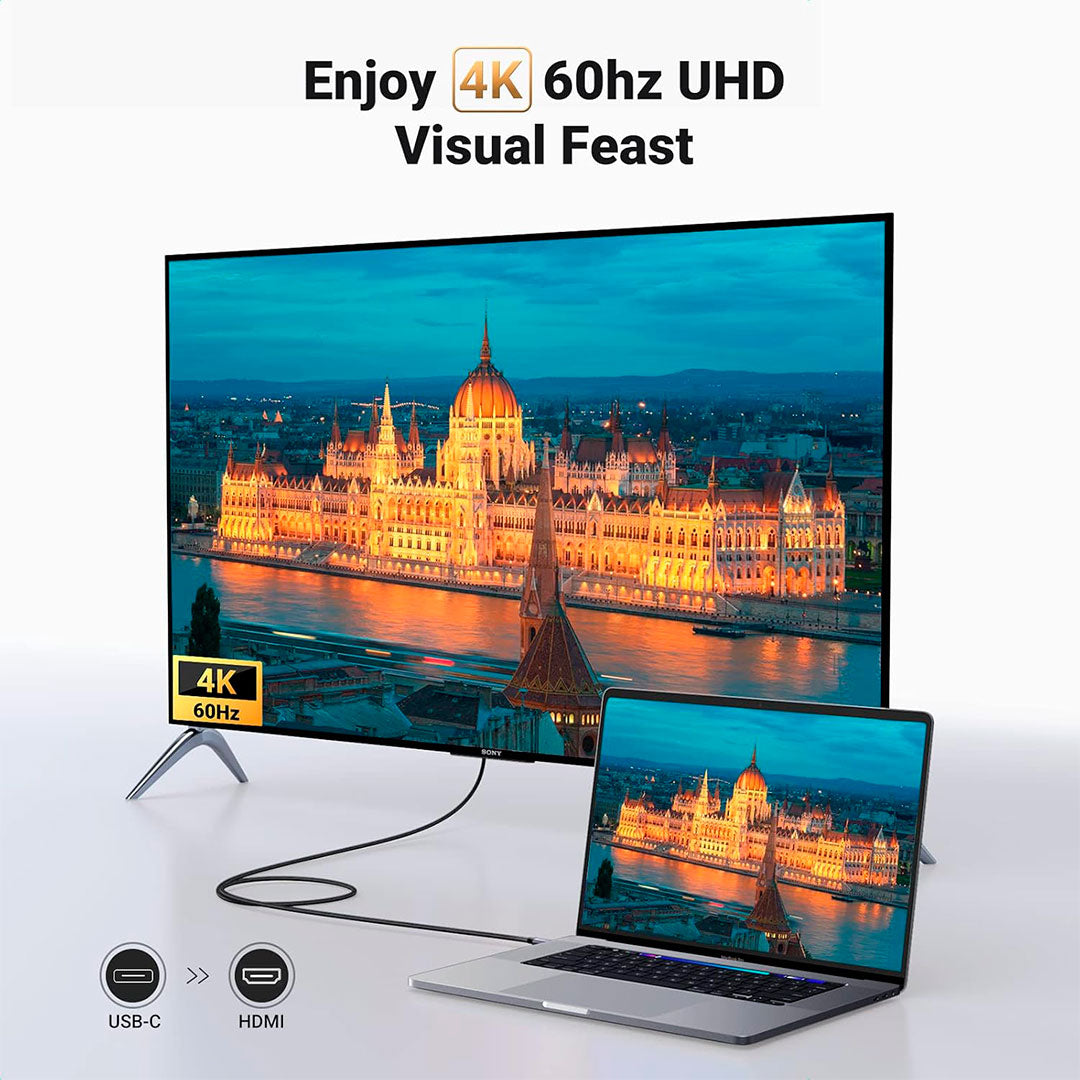 UGREEN MM142 50570 Cable 1.5m USB-C A HDMI 4K 60Hz