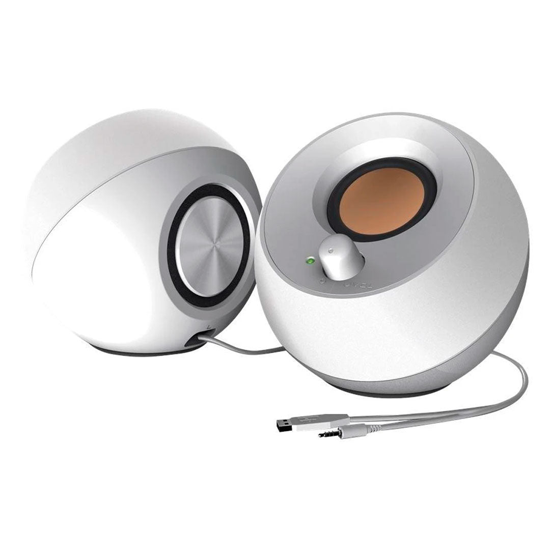 CREATIVE PEBBLE 2.0 Parlante 4.4W, 3.5mm, Blanco, 51MF1680AA001