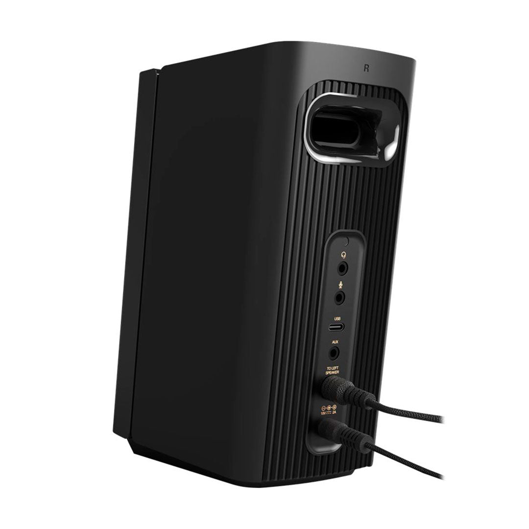 CREATIVE T60 Parlantes Hi-Fi 2.0 60W, Bluetooth, USB-C, sonido surround, Negro, 51MF1705AA001