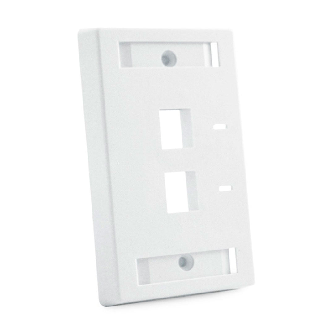 COMMSCOPE 557505-3 Placa de Pared 2 Puertos Etiqueta Blanco