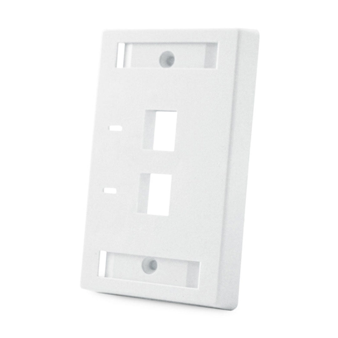 COMMSCOPE 557505-3 Placa de Pared 2 Puertos Etiqueta Blanco