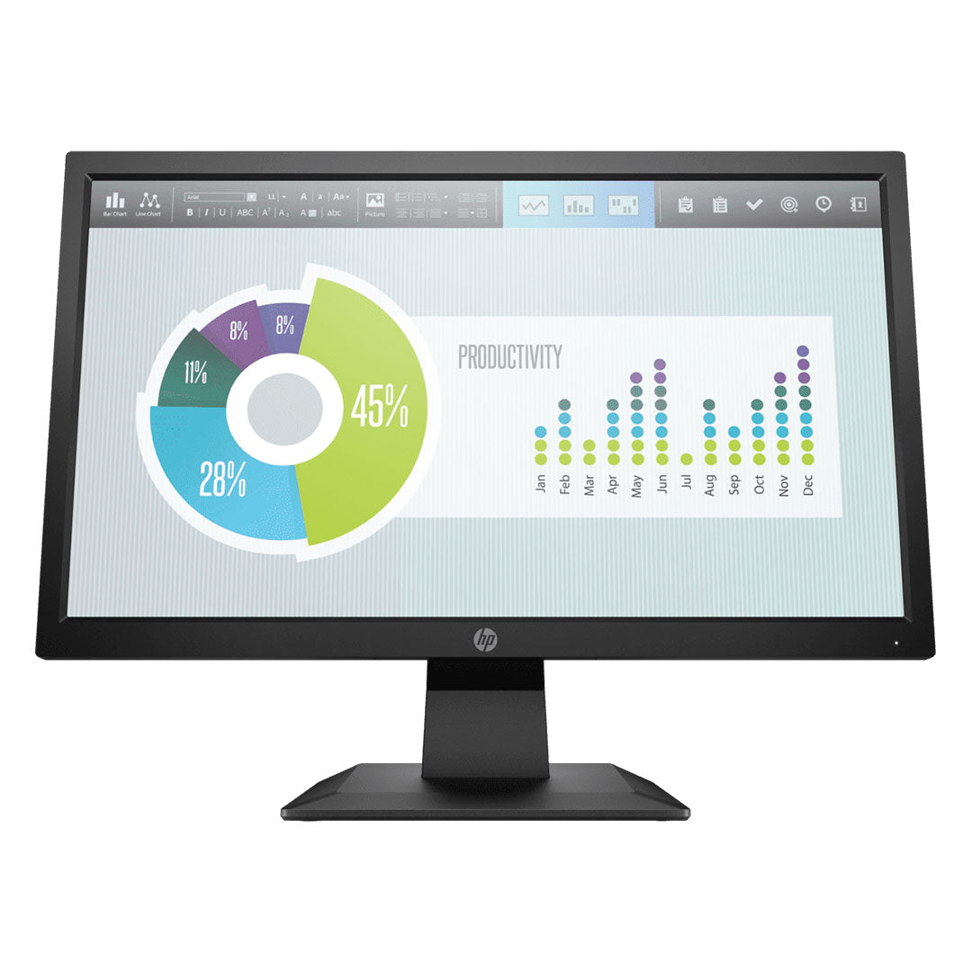 HP 5RD66AA#ABM HP P204v 19.5"  Monitor HD+ (1600x900 a 60Hz)TN LED, HDMI VGA  Pantalla Antirreflejo.