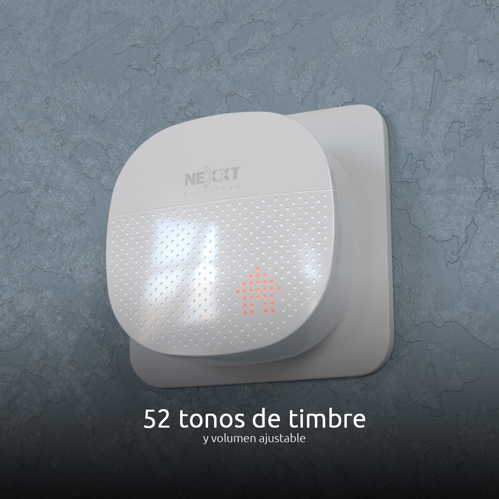NEXXT SOLUTIONS NHC-D100 (CAJA ABIERTA 8/10) Timbre Inteligente WIFI con Cámara Full HD 2MP Alexa