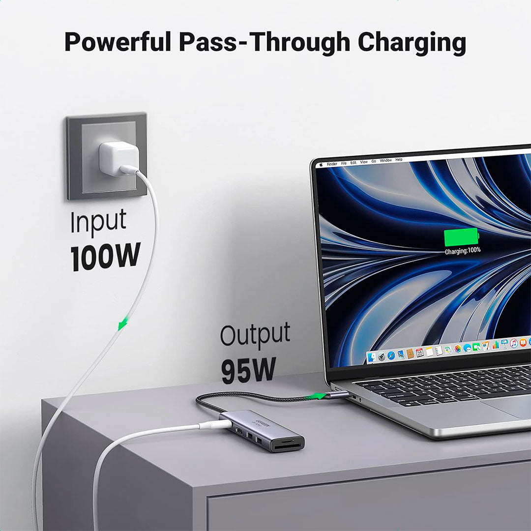 UGREEN CM511 60384 Adaptador HUB USB-C a USB 6 en 1 4K