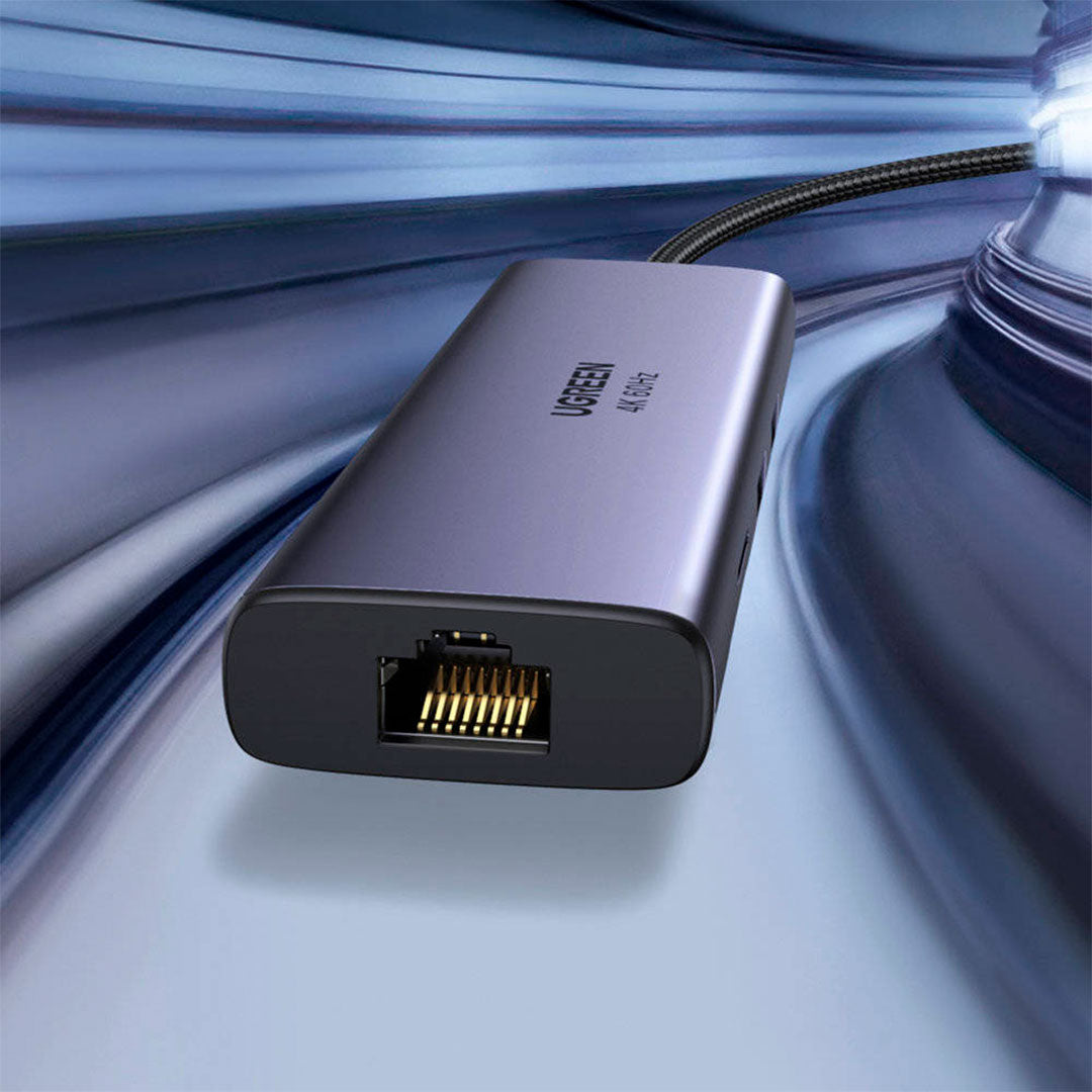 UGREEN CM512 60515 Adaptador HUB 7 en 1 USB-C a HDMI 4K