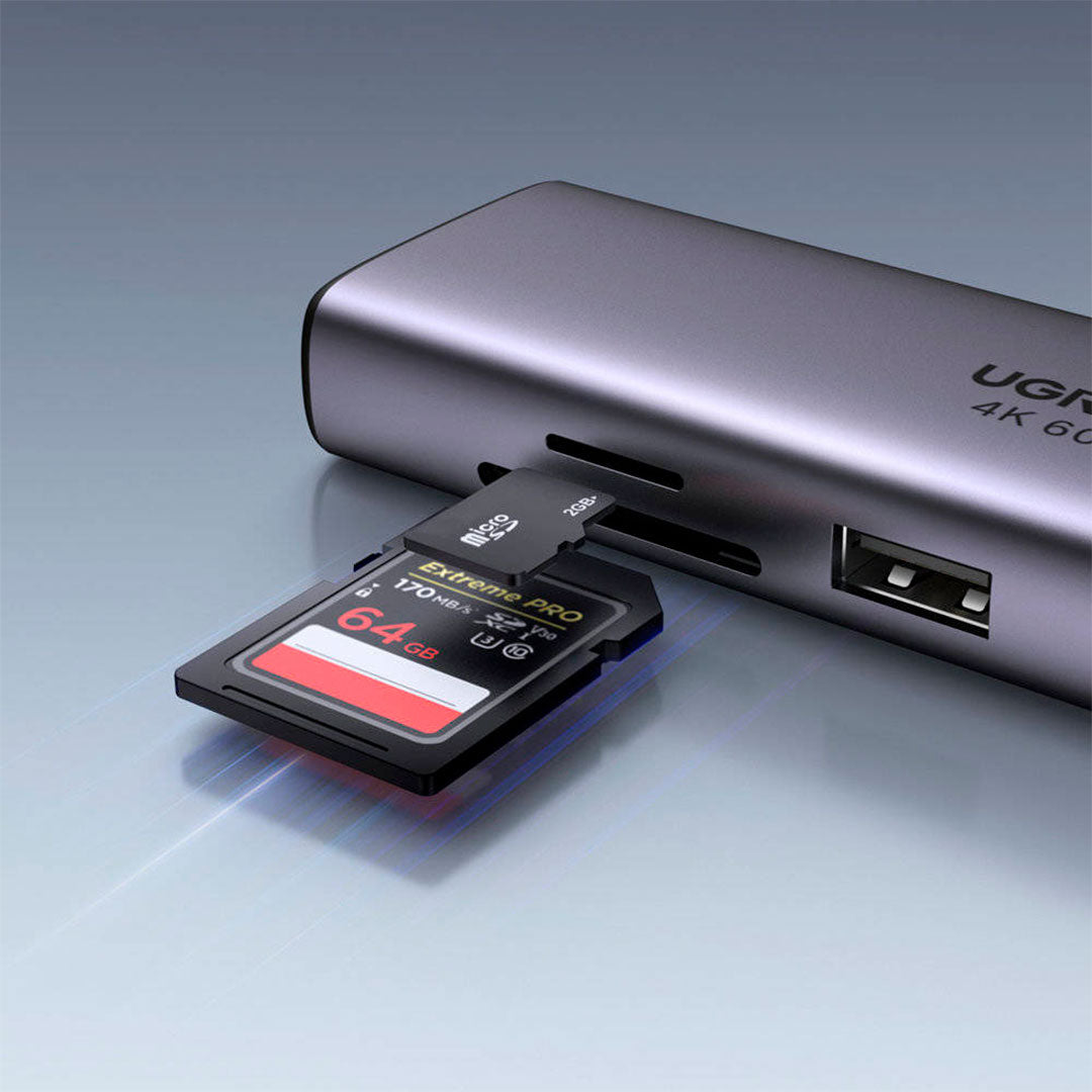 UGREEN CM512 60515 Adaptador HUB 7 en 1 USB-C a HDMI 4K