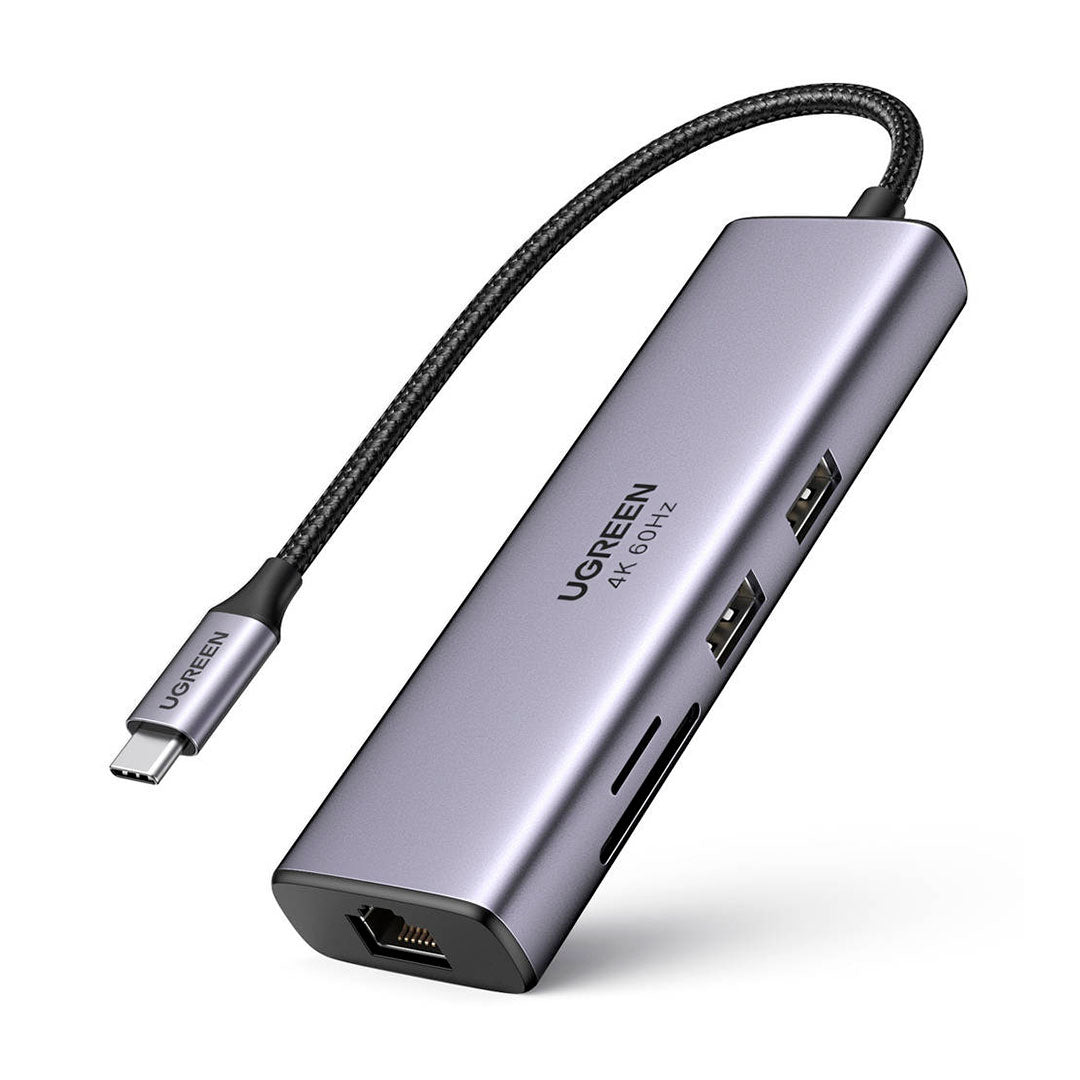 UGREEN CM512 60515 Adaptador HUB 7 en 1 USB-C a HDMI 4K