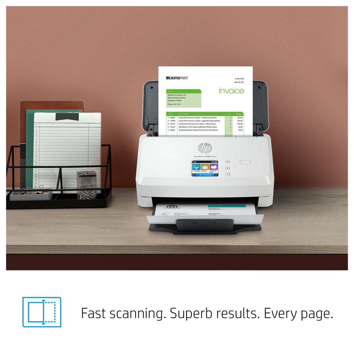 HP 6FW08A#AKV  ESCANER HP SCANJET PRO N4000
