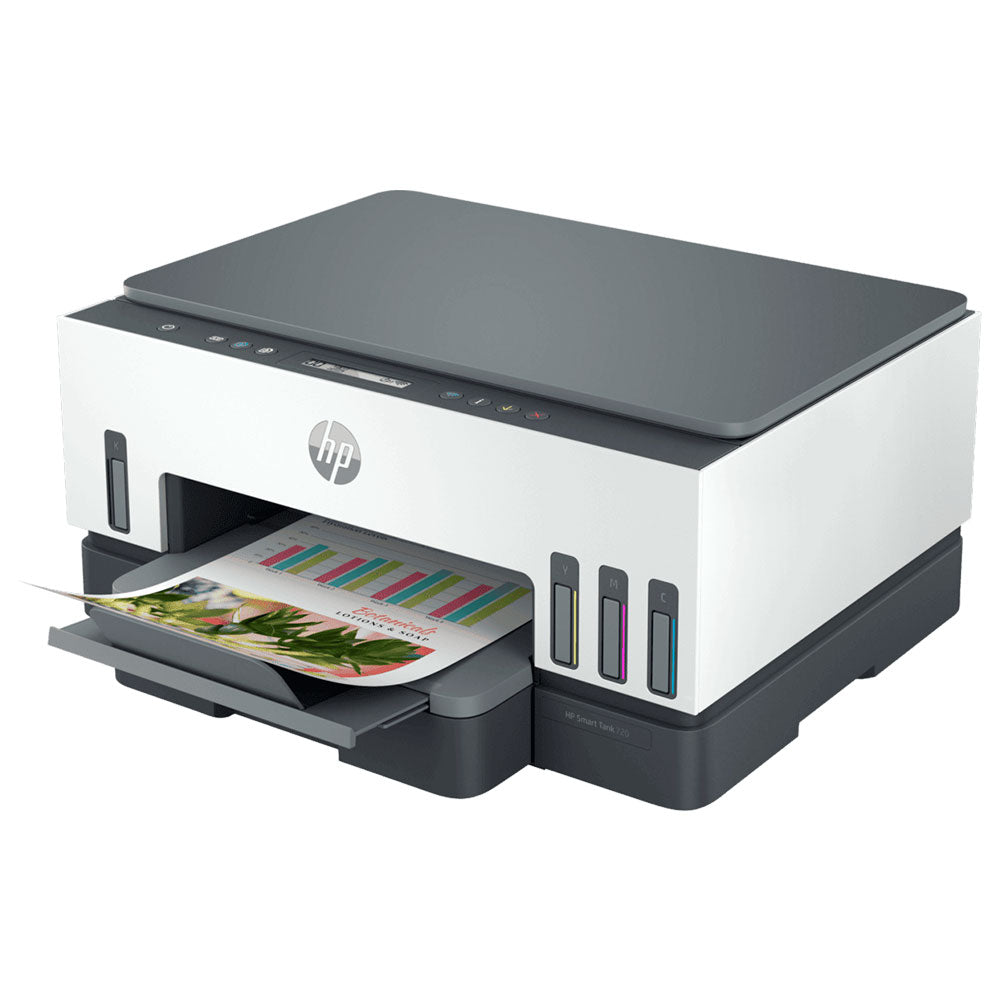 HP SMART TANK 720 Impresora Multifuncional WIFI DUPLEX Sistema continuo de tinta, copia imprime escanea 6UU46A