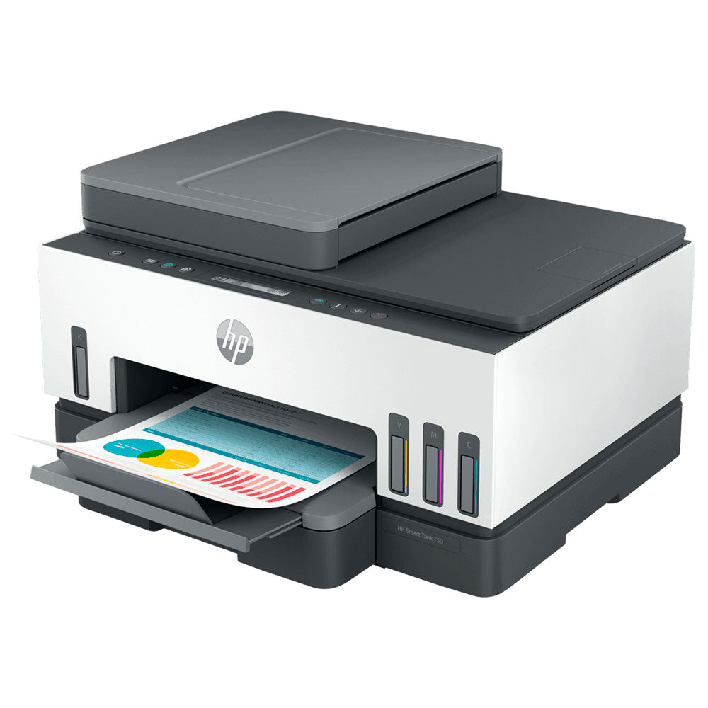 HP Smart Tank 750 Impresora Multifuncional DUPLEX WIFI ADF Sistema continuo de tinta copia imprime escanea 6UU47A