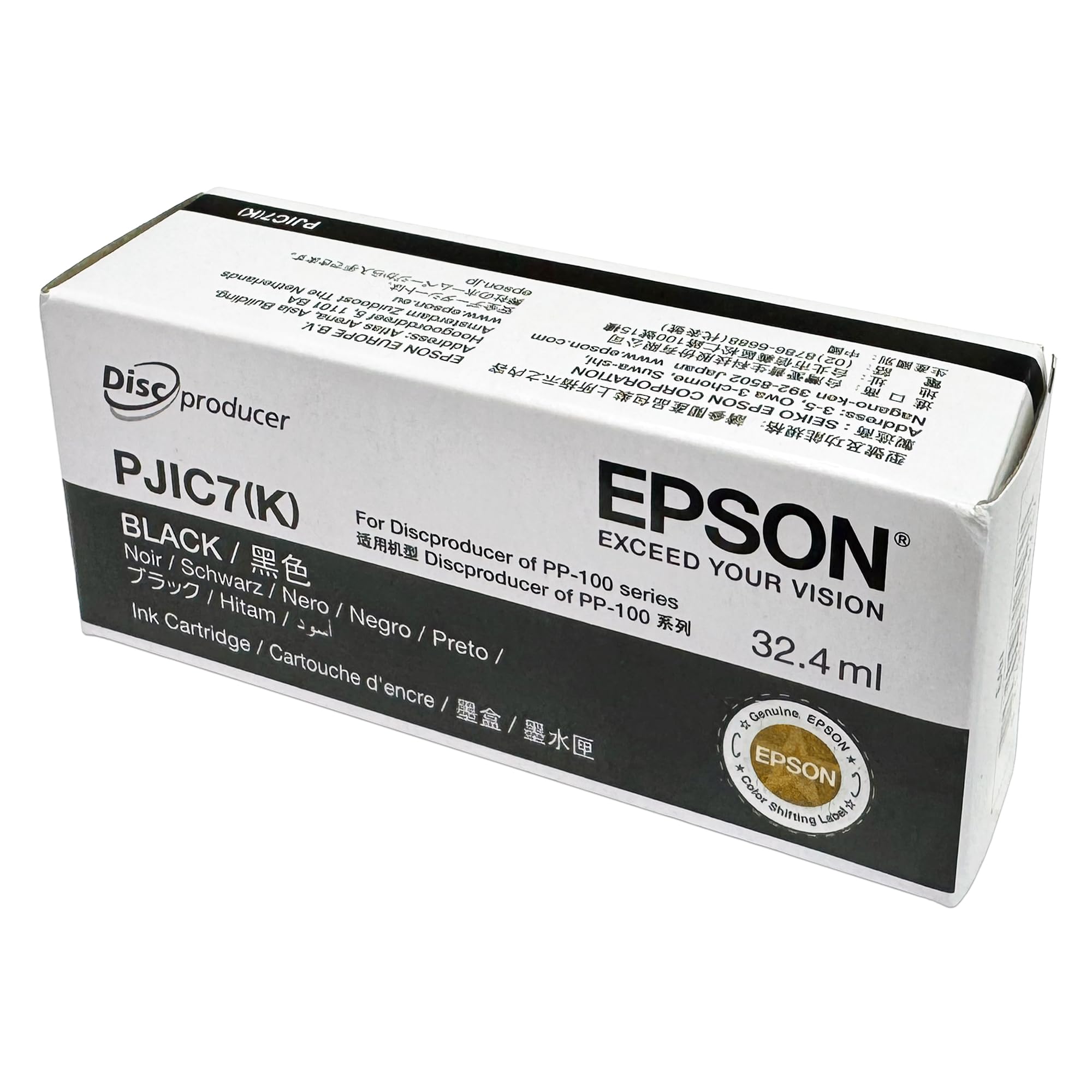 EPSON C13S020693 Discproducer PJIC7(K) Tinta negra para PP-100