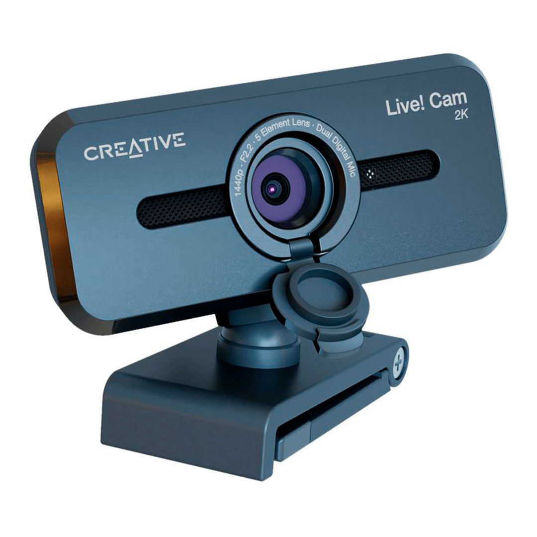 CREATIVE LIVE! CAM SYNC V3 Cámara web 2K 1440P, 4X zoom, micrófono dual USB con tapa, 73VF090000000