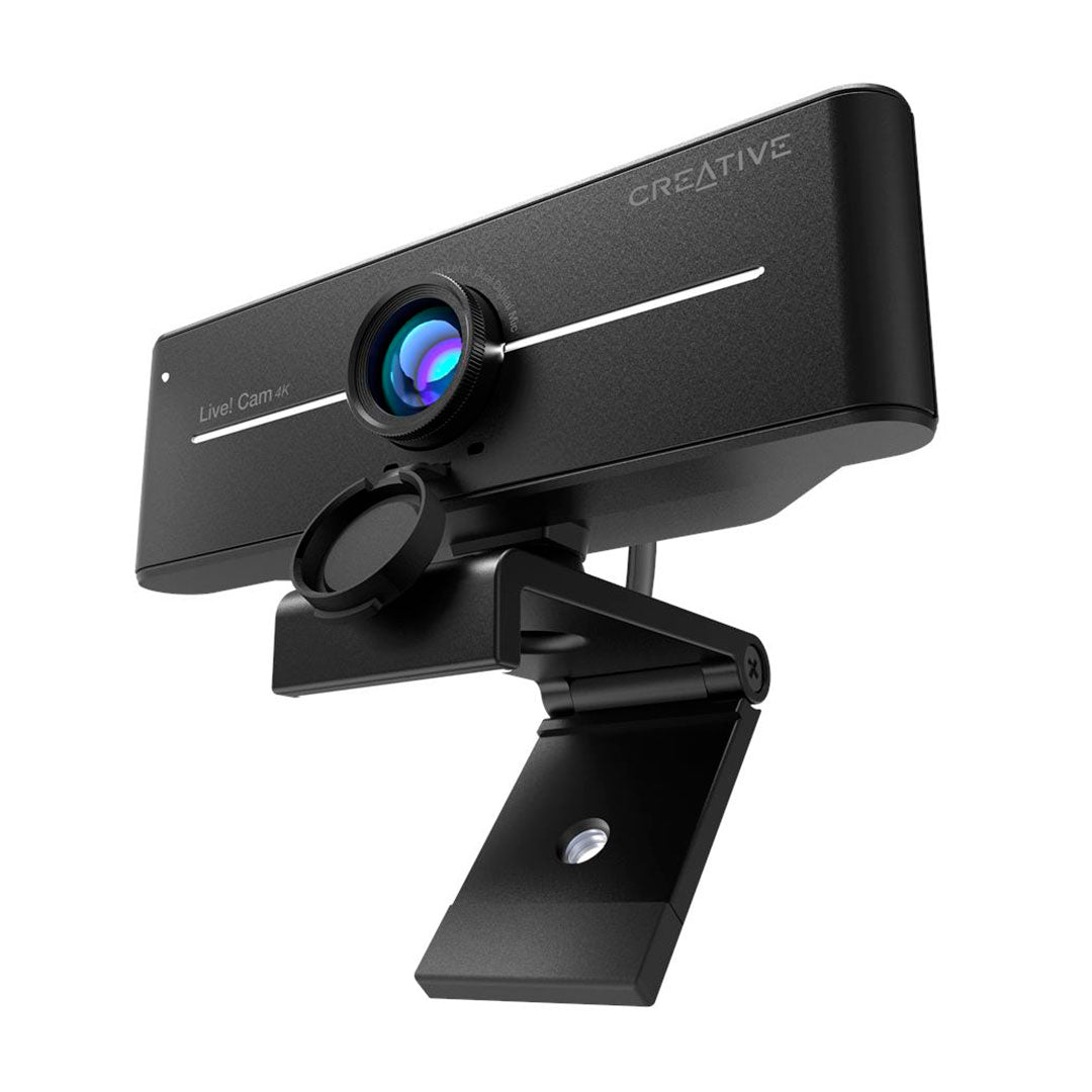 CREATIVE LIVE! CAM SYNC 4K Cámara web Ultra HD 2160P, micrófono dual USB con tapa, 73VF092000000