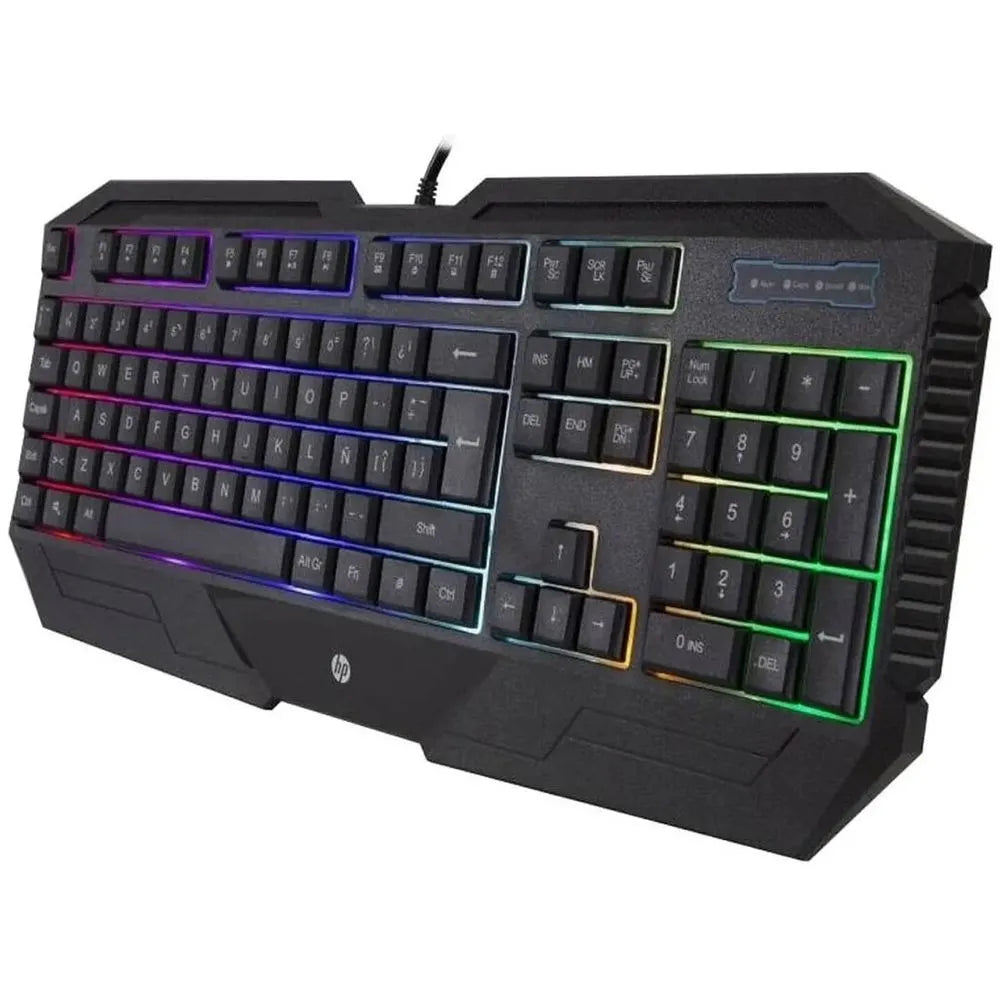 HP K110 Teclado gamer RGB retroiluminado 104 botones USB - 7JH31AA#ABM