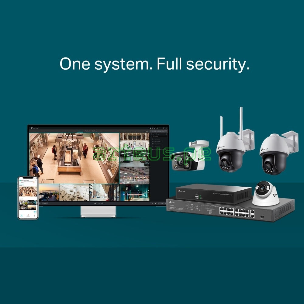 TP-LINK VIGI C540 4mm Cámara de seguridad IP PoE 4MP 2K+ PT 360º