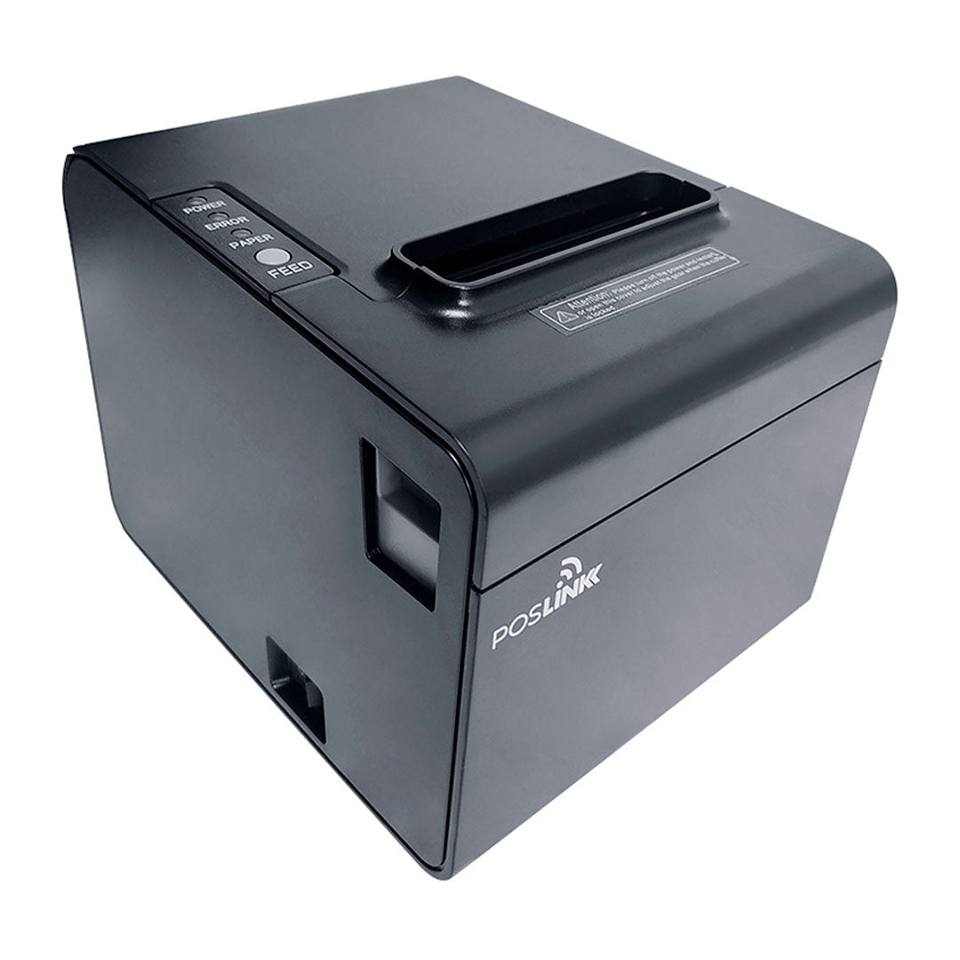 POS LINK 80250 Impresora Térmica de Ticket 80mm, Cortador Automático, 250mm/seg, USB, RS232, LAN. Incluye 2 Contómetros