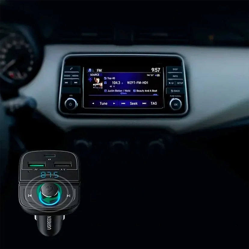 UGREEN CD229 80910 Adaptador Transmisor FM BT para Auto