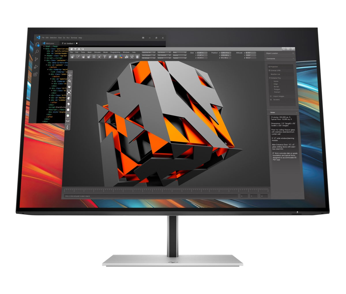 HP 8X534AA#ABA HP Serie 7 Pro 24" Monitor Plano 724pn  WUXGA IPS Antirreflectante HDMI DP USB-A/USB-B 