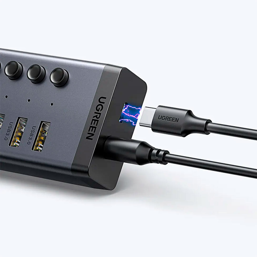 UGREEN CM481 90305 Adaptador HUB 7 Puertos 3.0 de USB-A a USB-A