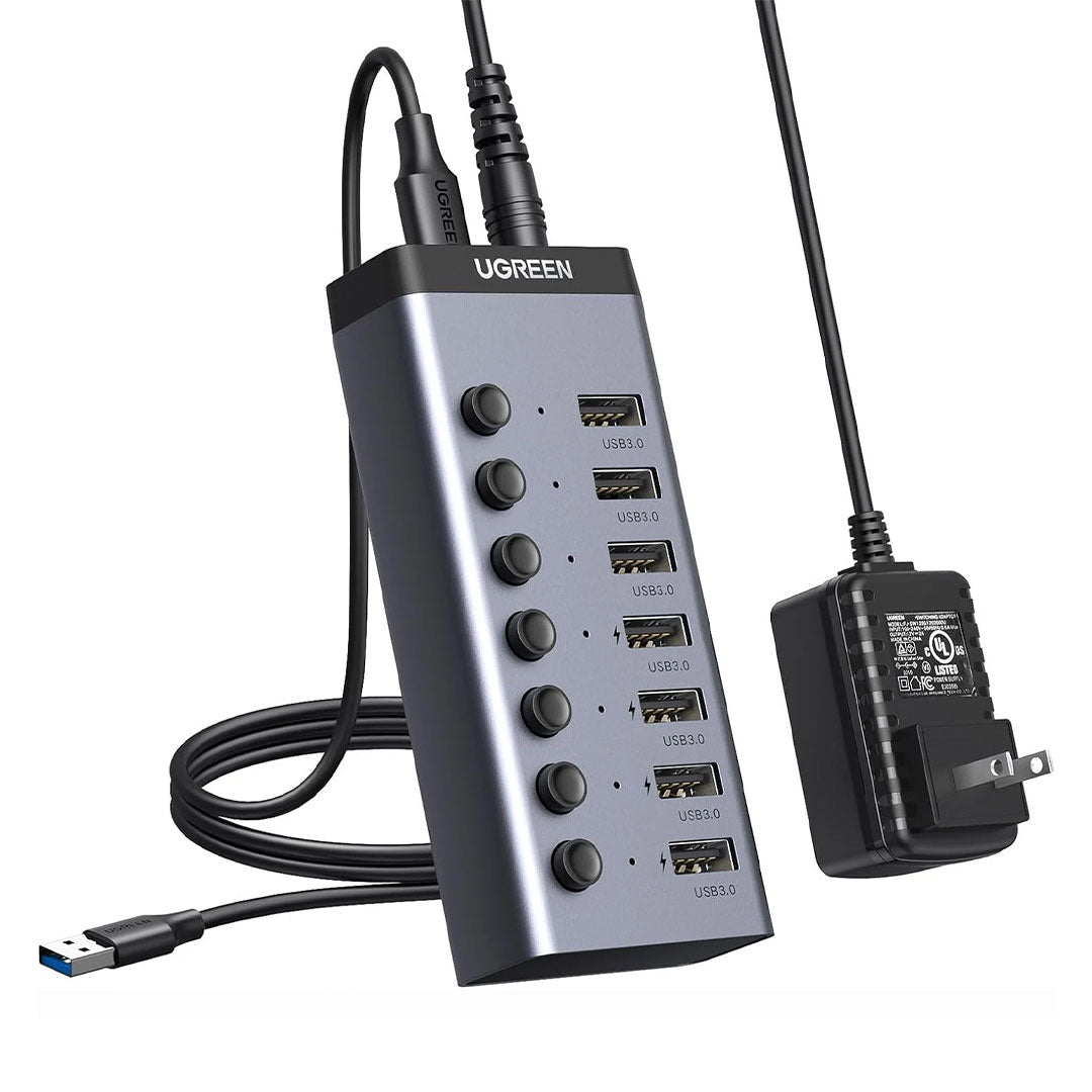UGREEN CM481 90305 Adaptador HUB 7 Puertos 3.0 de USB-A a USB-A