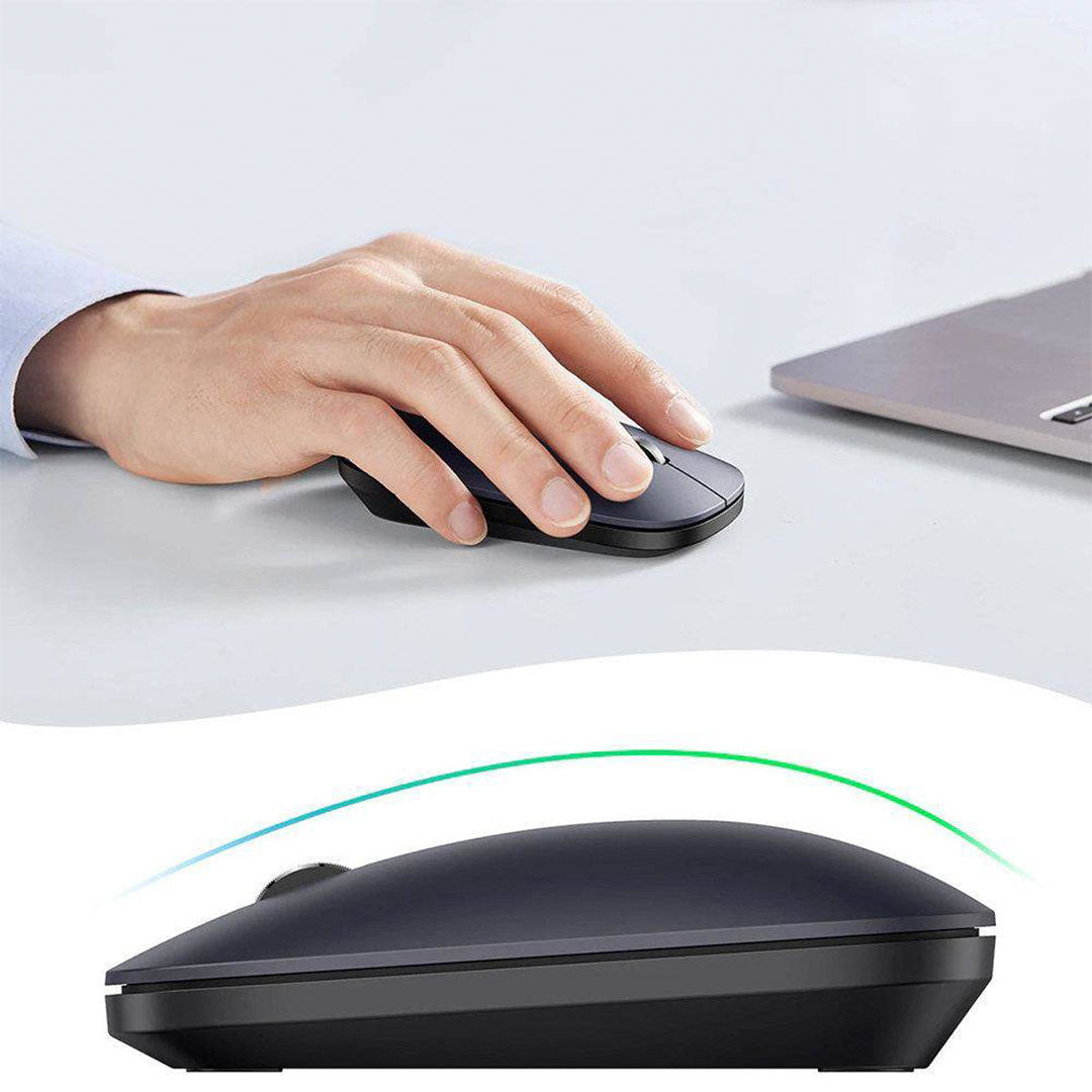 UGREEN MU001 90372 Mouse Inalámbrico 2.4Ghz Ergonómico Negro