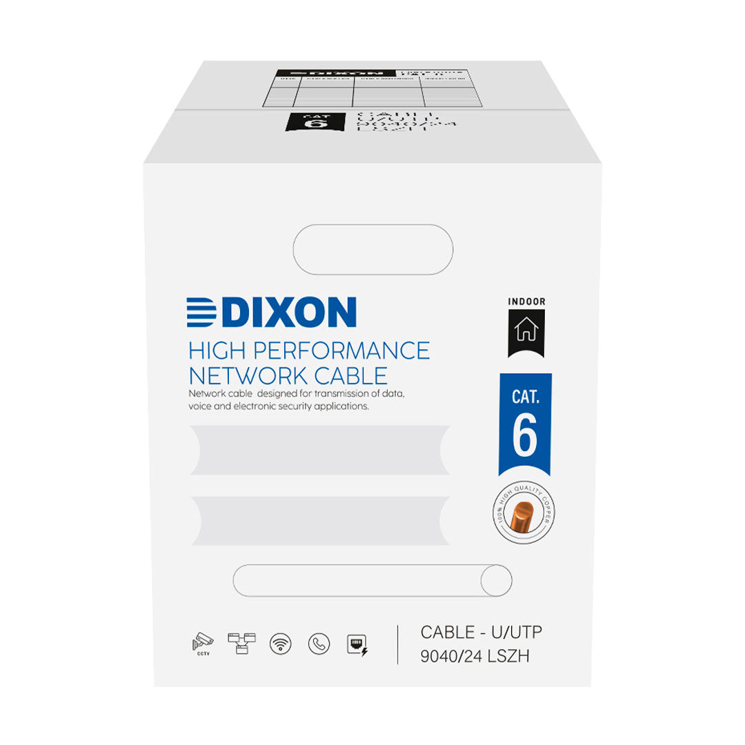 DIXON 9040/24 LSZH Cable UTP Cat6 Cobre 24AWG Gris 305m