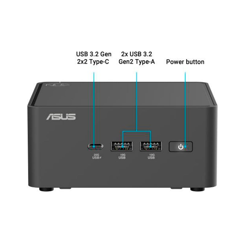 ASUS 90AR00Q2-M00250 Barebone NUC 15 Pro Core 7-240H 2.5-5.2GHz, 10 Nucleos 24MB Smart Cache