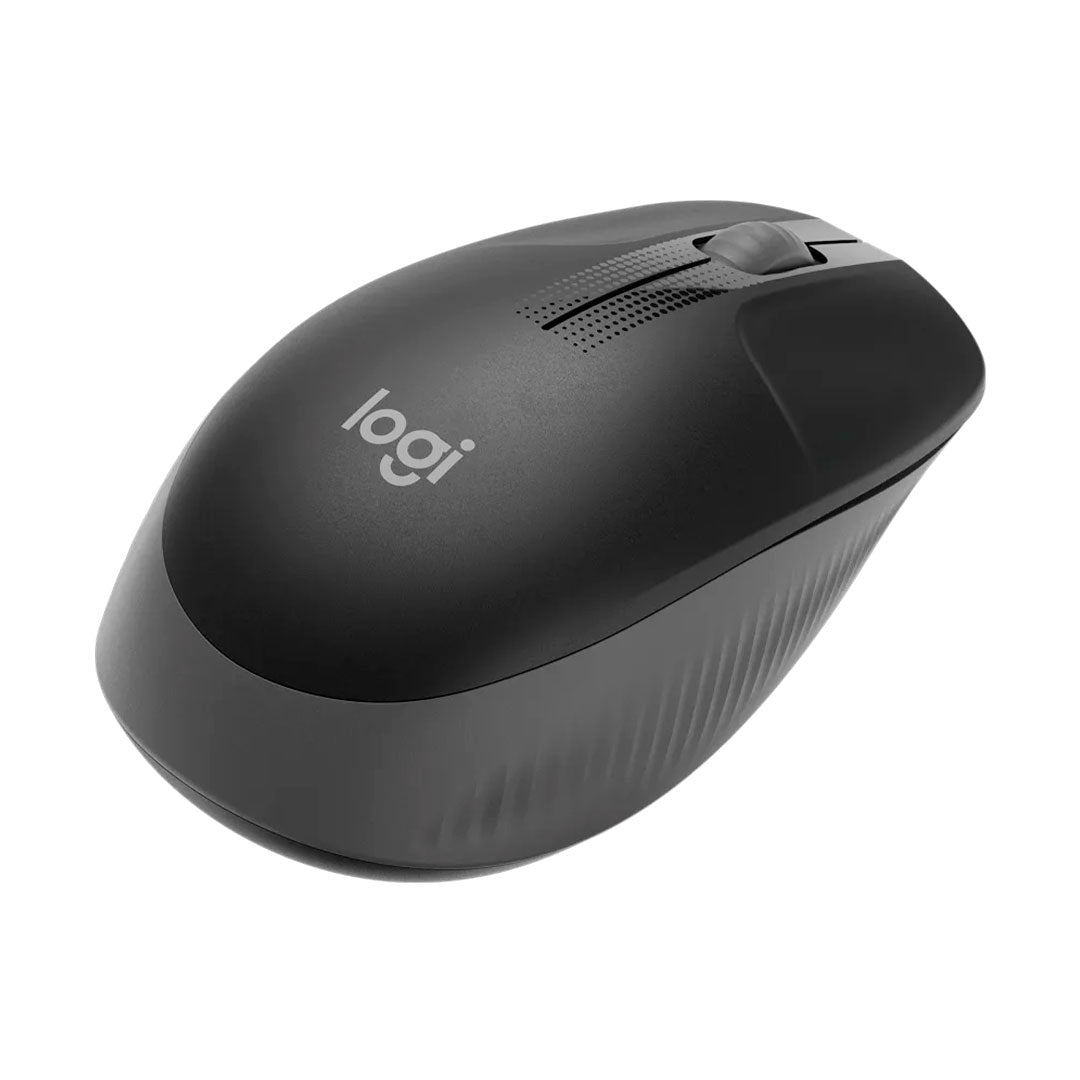 LOGITECH M190 Mouse inalámbrico 1000dpi Negro con gris USB - 910-005902