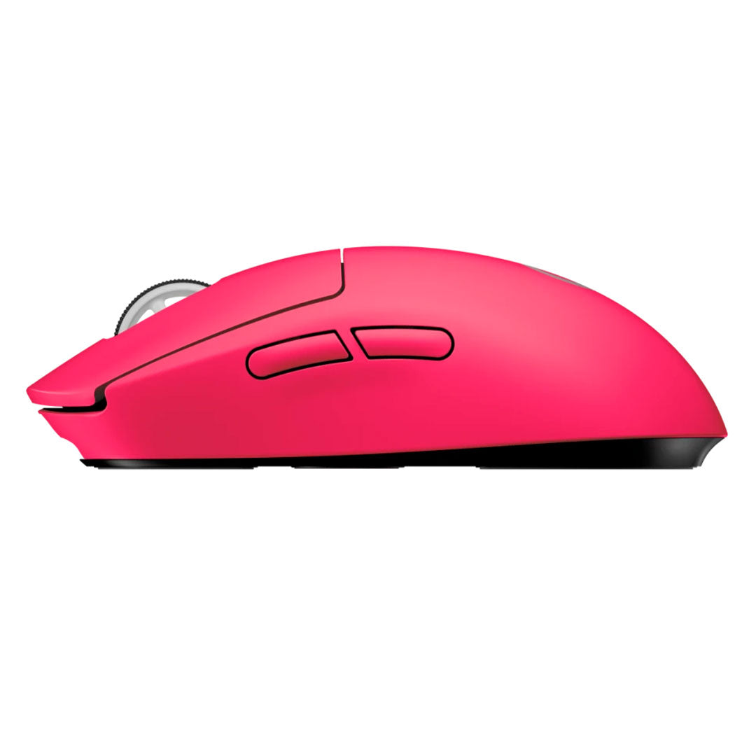 LOGITECH PRO X Mouse inalámbrico Gamer Superlight, sensor HERO 25000 dpi, Fucsia, 910-005954