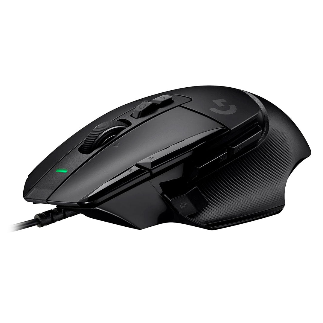 LOGITECH G502 X Mouse Gaming, sensor HERO 25600 dpi, interruptores LIGHTFORCE, Negro, 910-006136