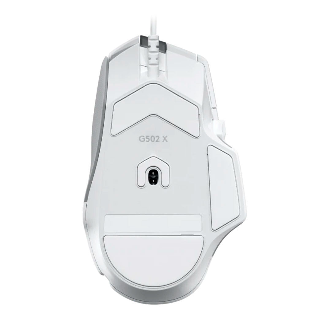 LOGITECH G502 X Mouse óptico inalámbrico Gaming RGB Lightsinc, Lightspeed, Interruptores Lightforce, 25600 dpi, Blanco, 910-006144