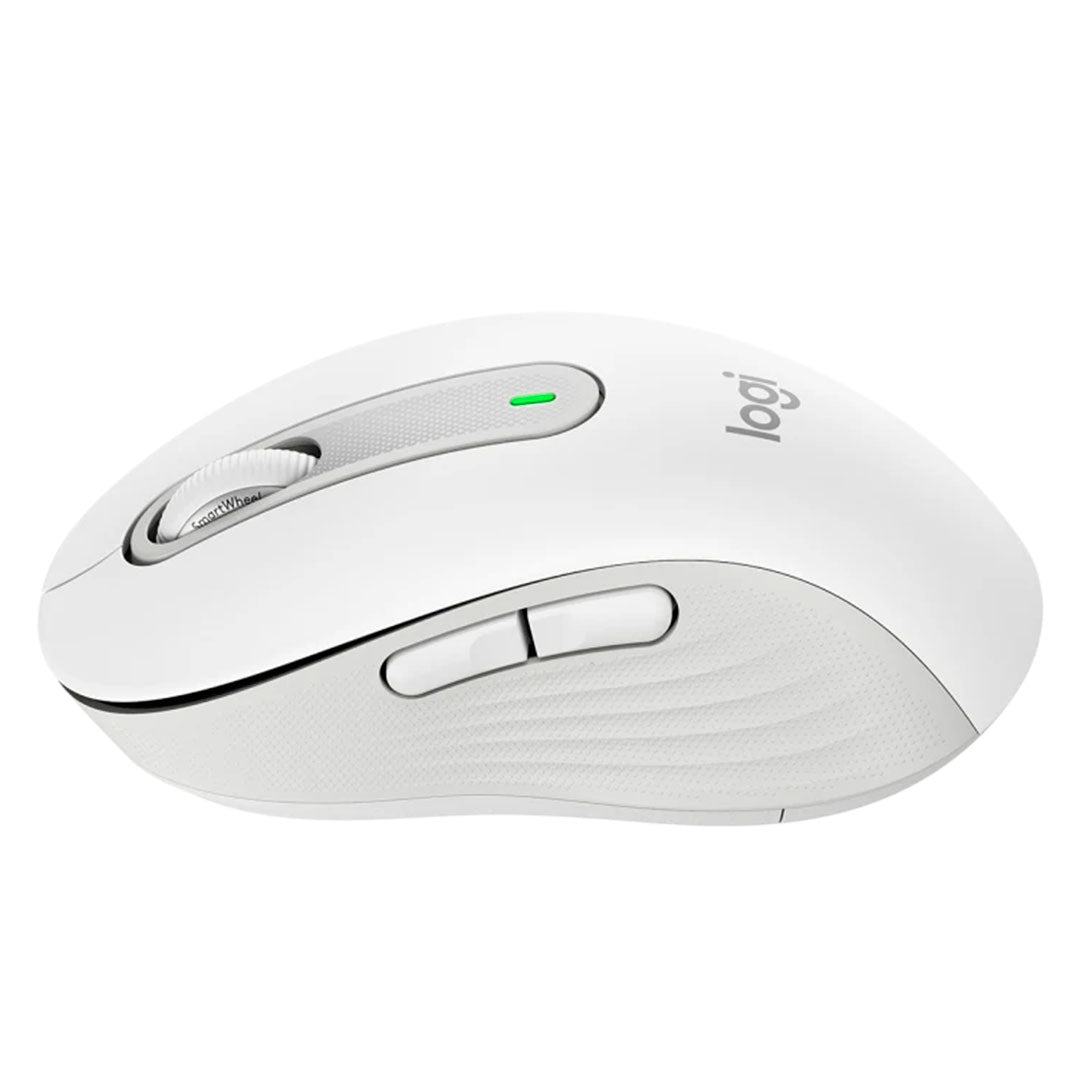 LOGITECH SIGNATURE M650 Mouse inalámbrico mediano, Blanco, 910-006252