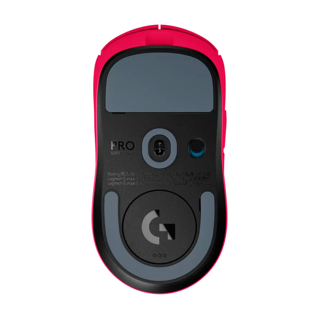 LOGITECH PRO X SUPERLIGHT 2 Mouse inalámbrico óptico Gaming, USB Lightspeed, 44000 dpi, Lightforce, Magenta, 910-006795