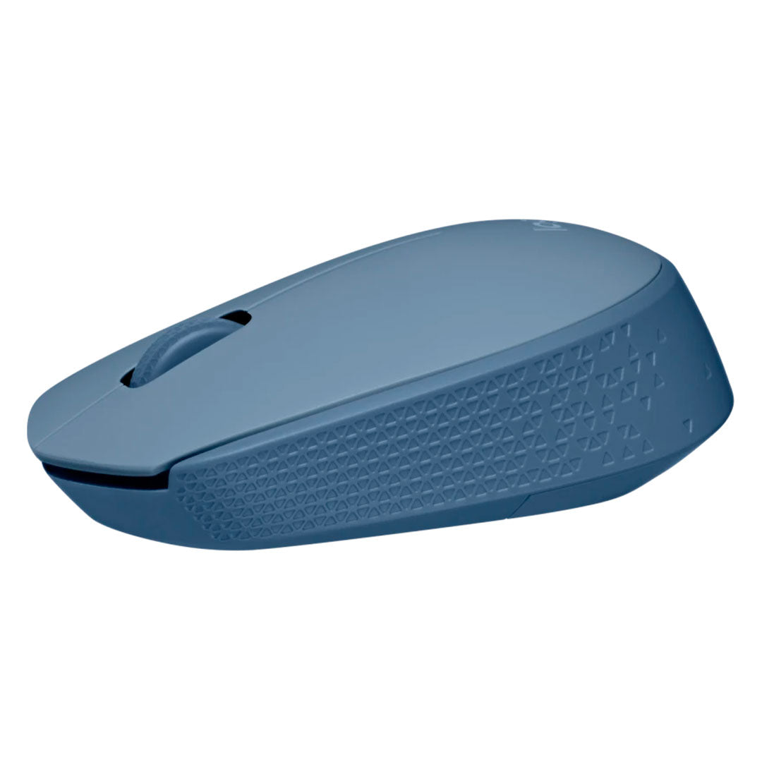 LOGITECH M170 Mouse inalámbrico ambidiestro, 1000 dpi, Azul, 910-006863