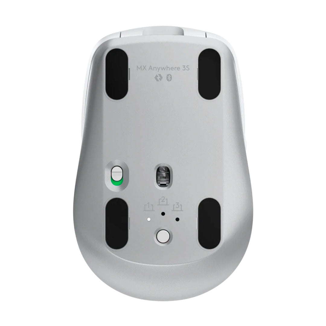 LOGITECH MX ANYWHERE 3S Mouse inalámbrico Bluetooth de alto rendimiento, Blanco, 910-006933