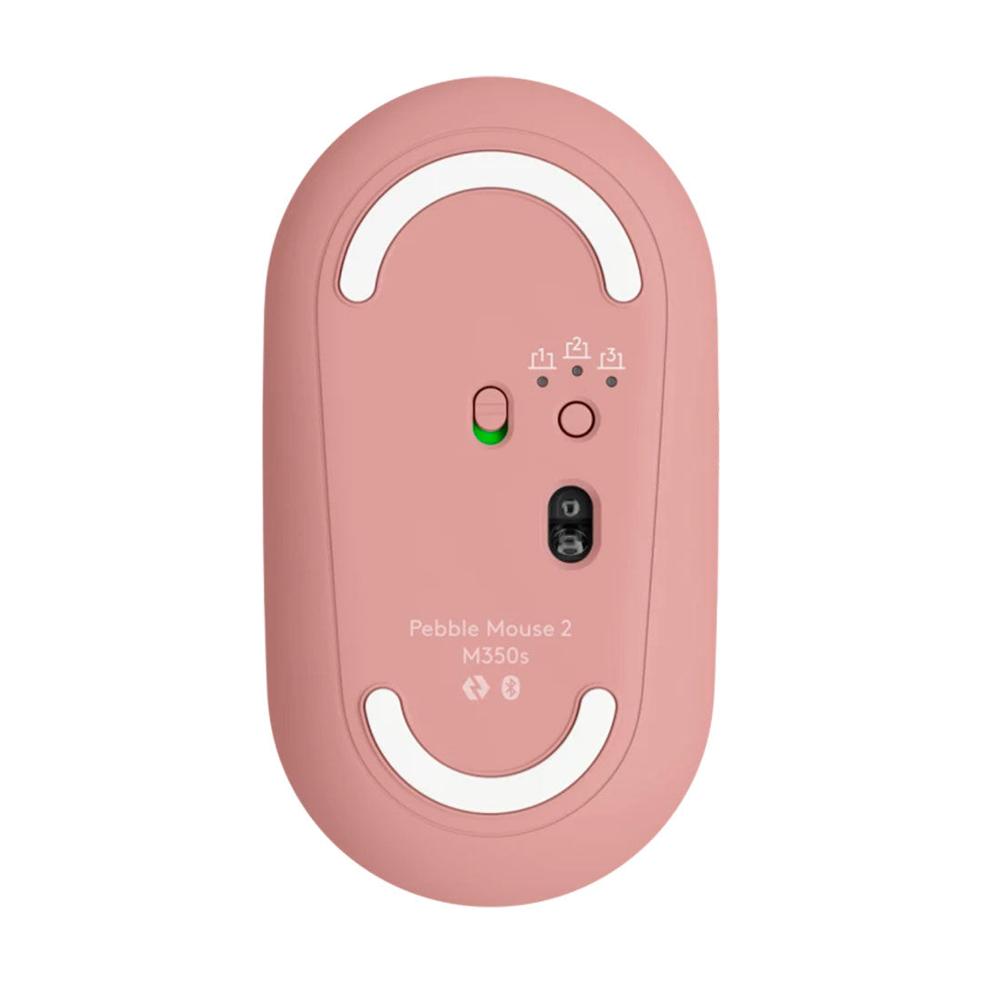 LOGITECH PEBBLE MOUSE 2 M350S Mouse Bluetooth Rosado 910-007048