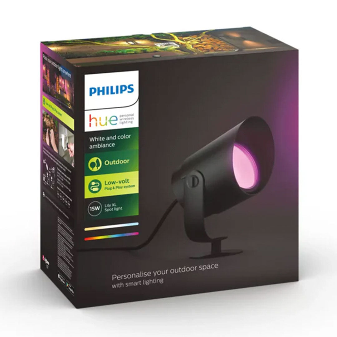 PHILIPS HUE 915005842601 Lámpara para Exterior Lily XL Luz Blanco y Color 15W 25000horas