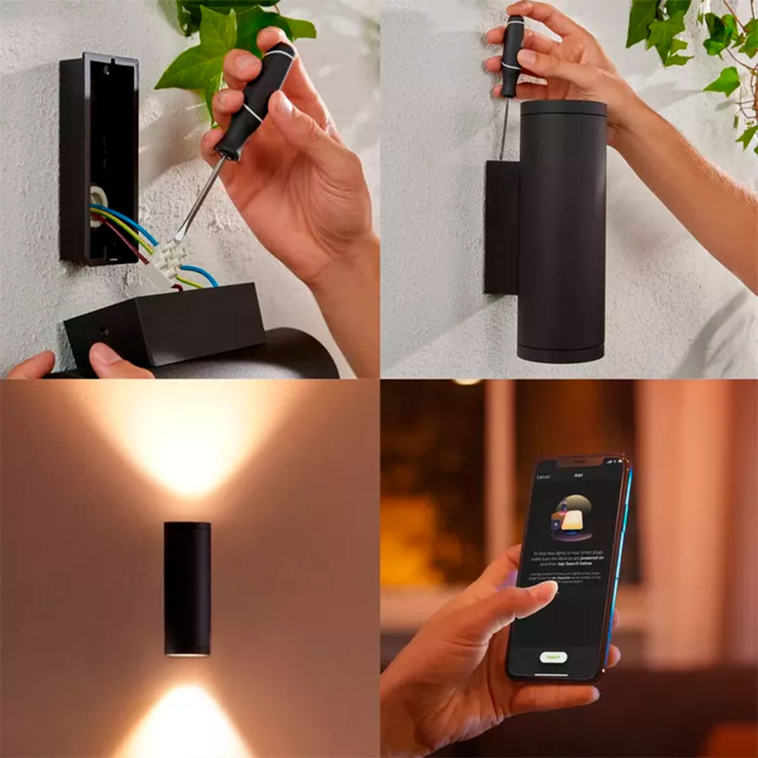 PHILIPS HUE 915005842801 Lámpara de Pared para Exterior Color 8W 25000horas