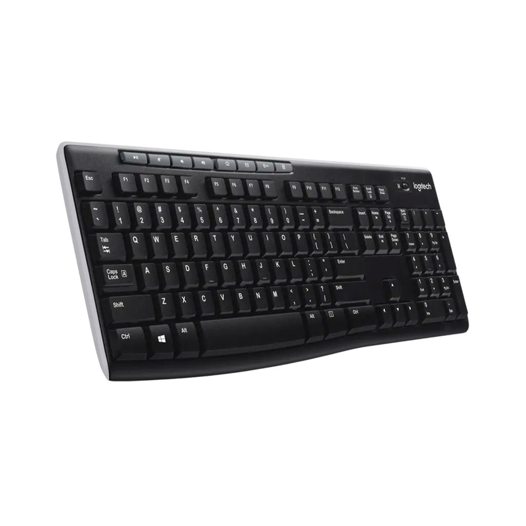 LOGITECH K270 Teclado inalámbrico negro, USB 2.4GHz, 920-004426