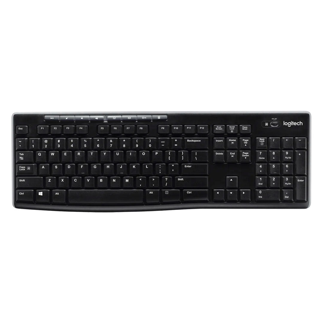 LOGITECH K270 Teclado inalámbrico negro, USB 2.4GHz, 920-004426