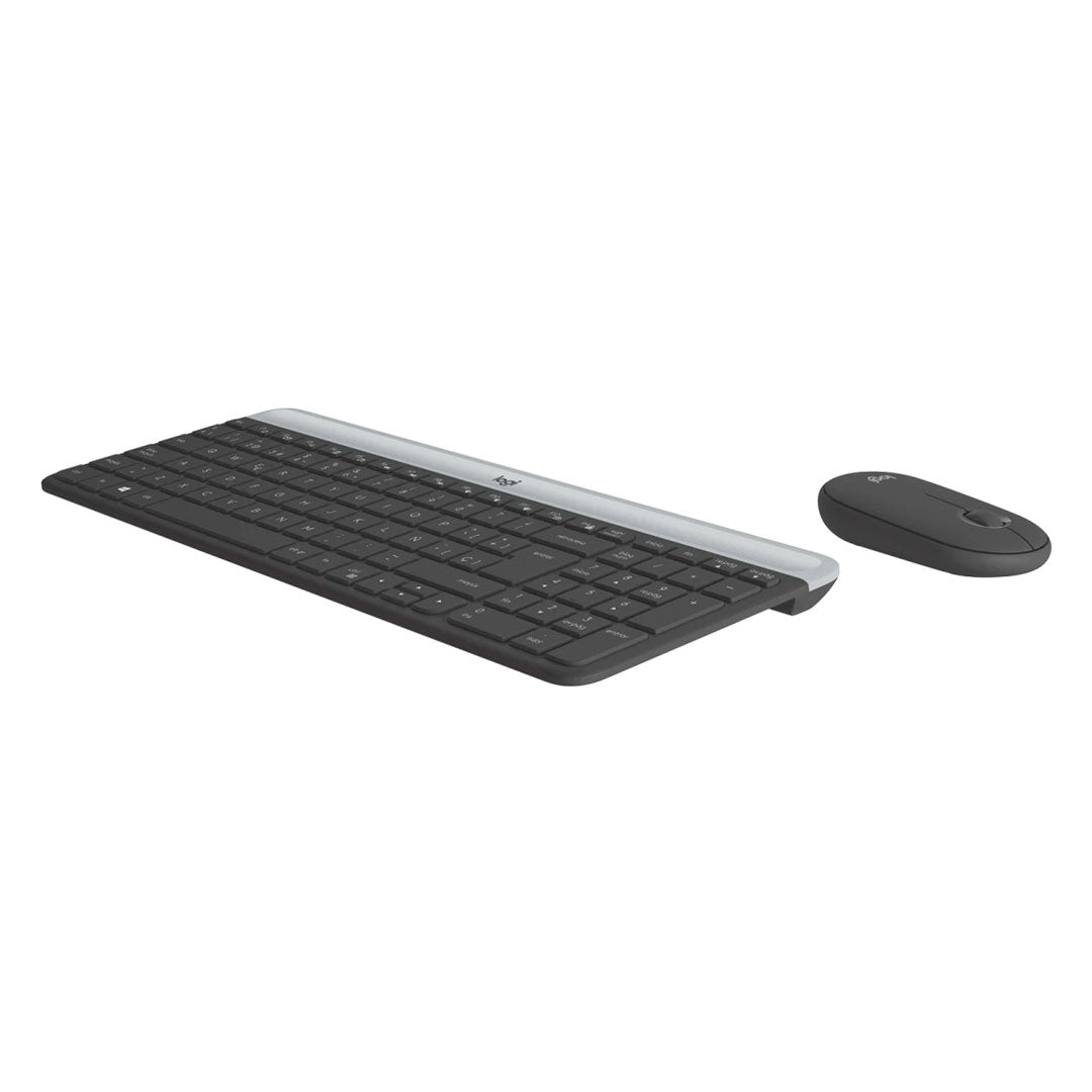 LOGITECH MK470 Kit Teclado y Mouse inalámbrico Slim, Negro, 920-009266