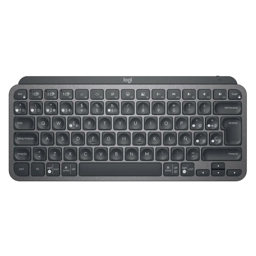 LOGITECH MX KEYS MINI Teclado inalámbrico iluminado minimalista, Negro, 920-010476