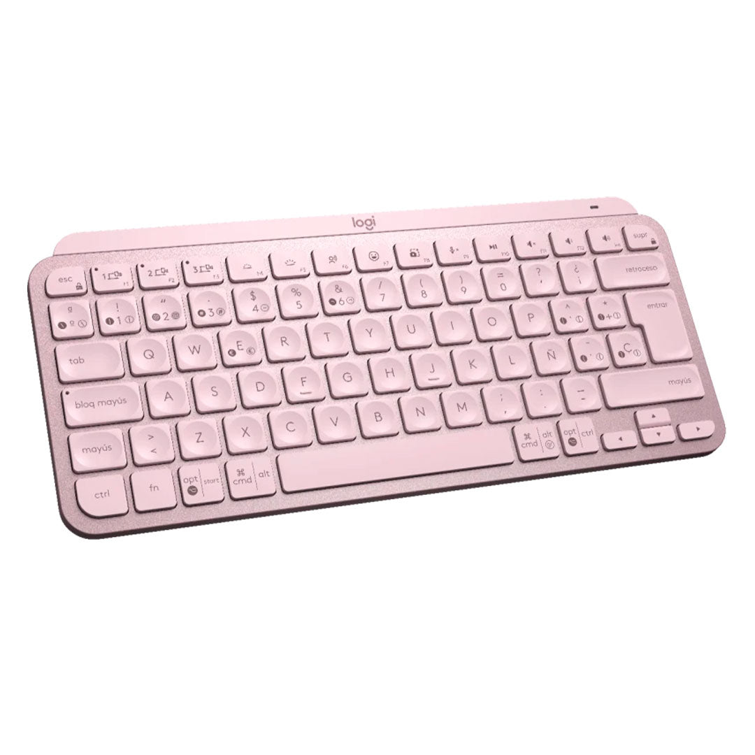 LOGITECH MX KEYS MINI Teclado Inalámbrico Iluminado Rosado