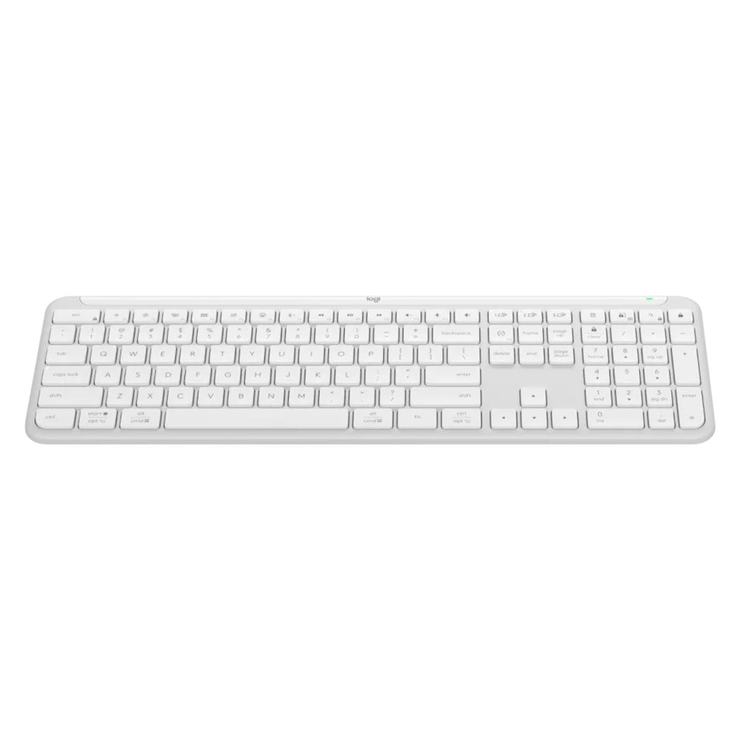 LOGITECH SIGNATURE SLIM K950 Teclado inalámbrico Bluetooth multidispositivo, Blanco, 920-012593