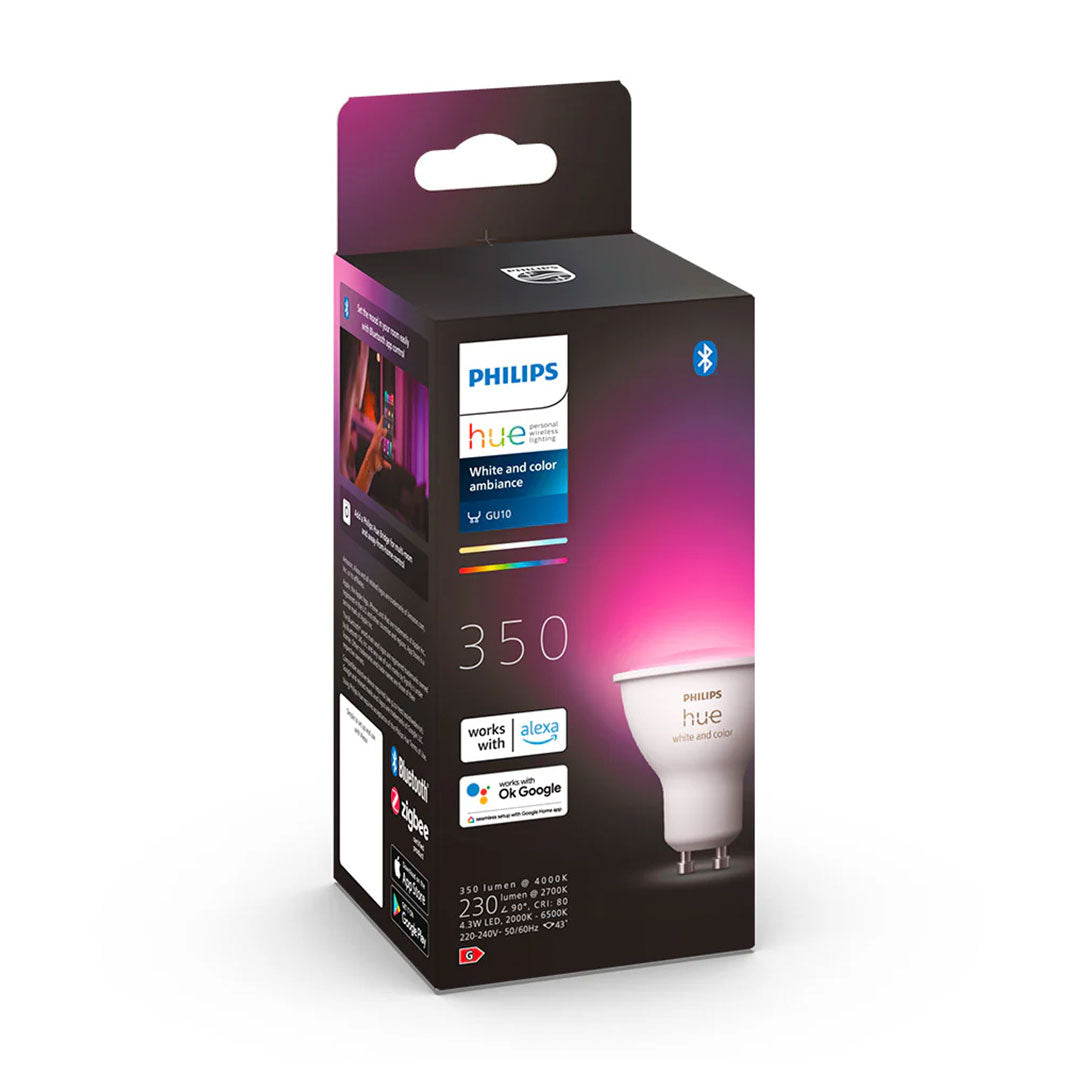 PHILIPS HUE 929001953111 Foco Dicroico Gu10 Bluetooth, Color, Gen 5
