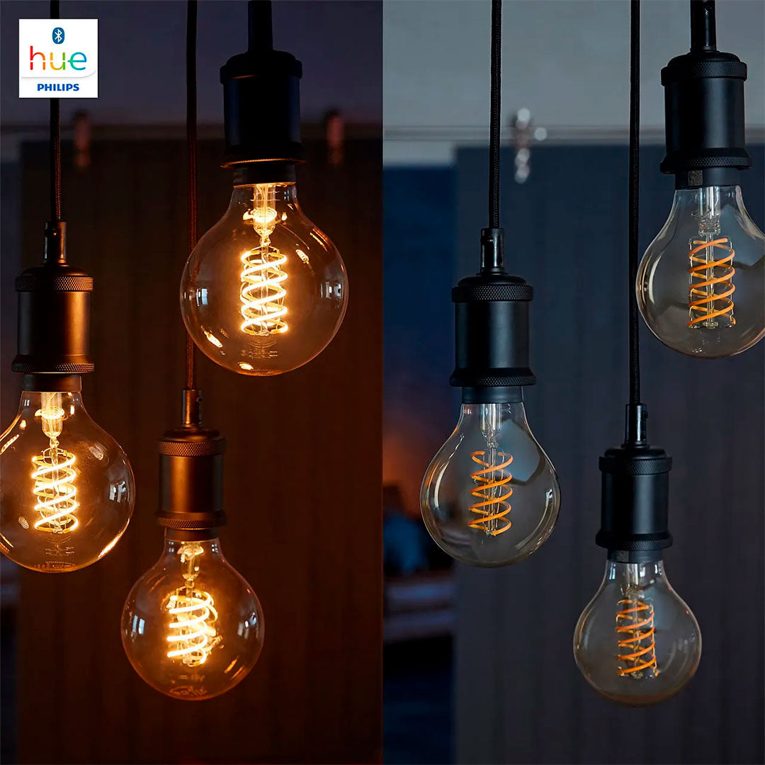 PHILIPS HUE 929002241401 Bombilla Foco Globo Vintage con Filamento 7W E27