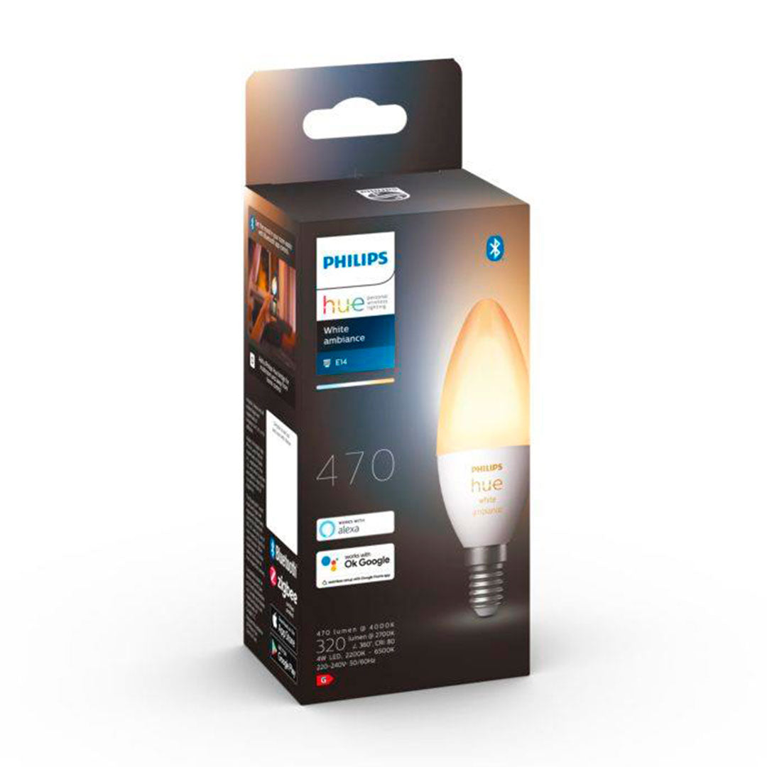 PHILIPS HUE Kit Foco Vela B39 + Interruptor + Bridge Smart